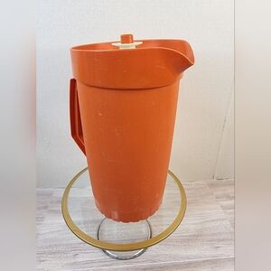 Tupperware Orange Pitcher